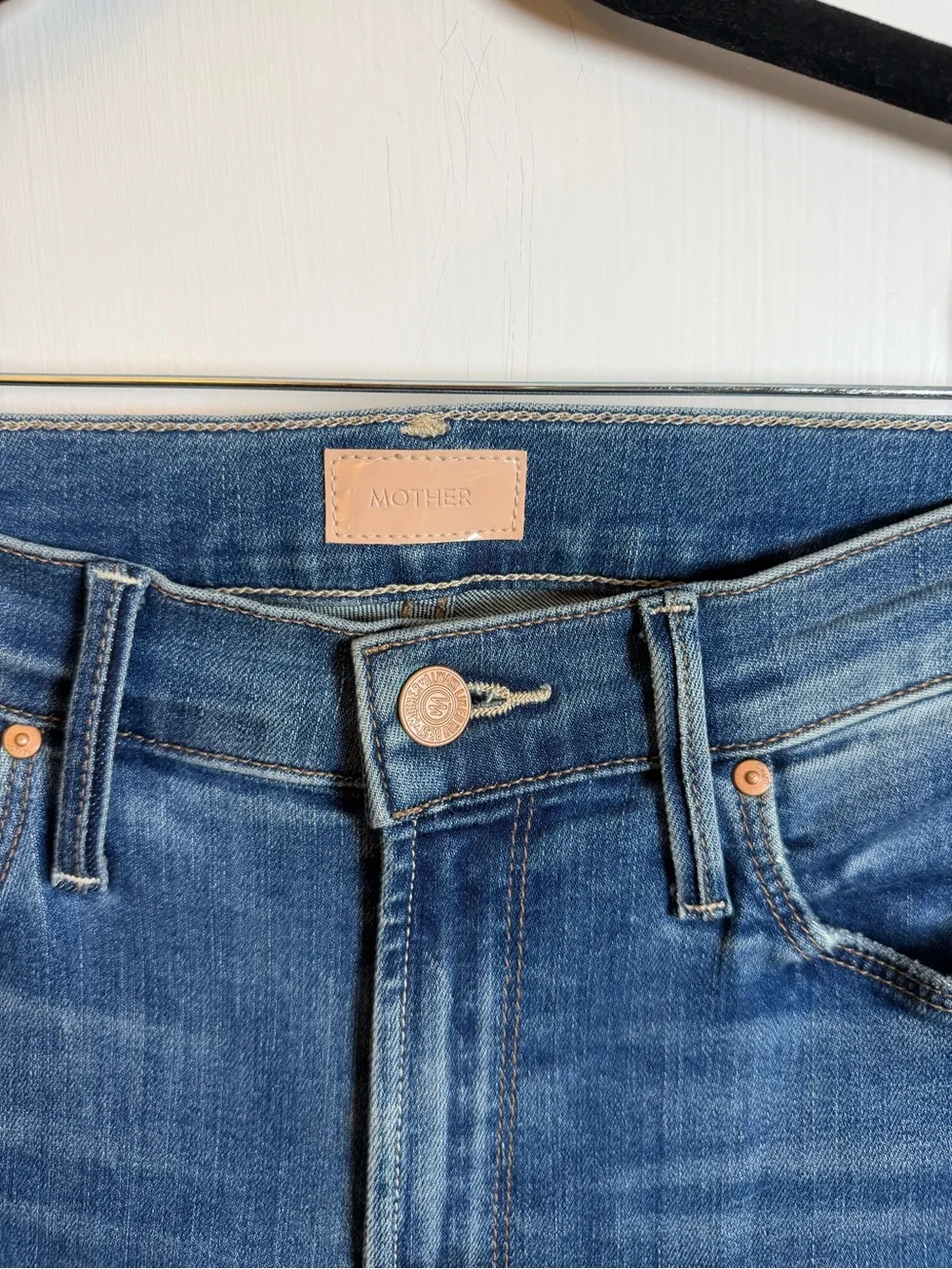 Mother Women's Mid Rise Dazzler Ankle Jeans Blue Stretch 5-Pocket Solid Size 26